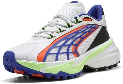 PUMA Mens Spirex Raceday Lace Up Sneakers Shoes Casual   White