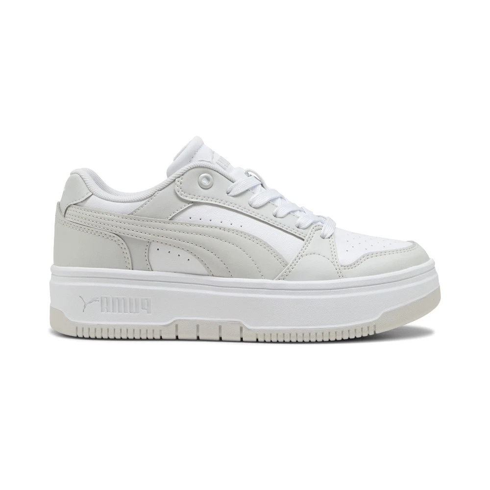 PUMA Rebound Femme Low  Womens White Sneakers Casual Shoes 40259203