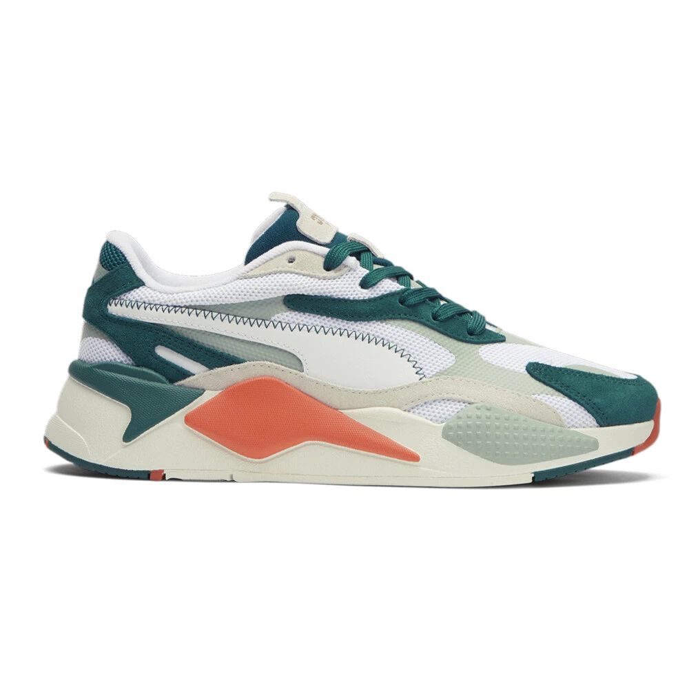 talla 7.5 - PUMA RsX3 Nyc Lace Up  Mens Green  White Sneakers Casual Shoes 39610901