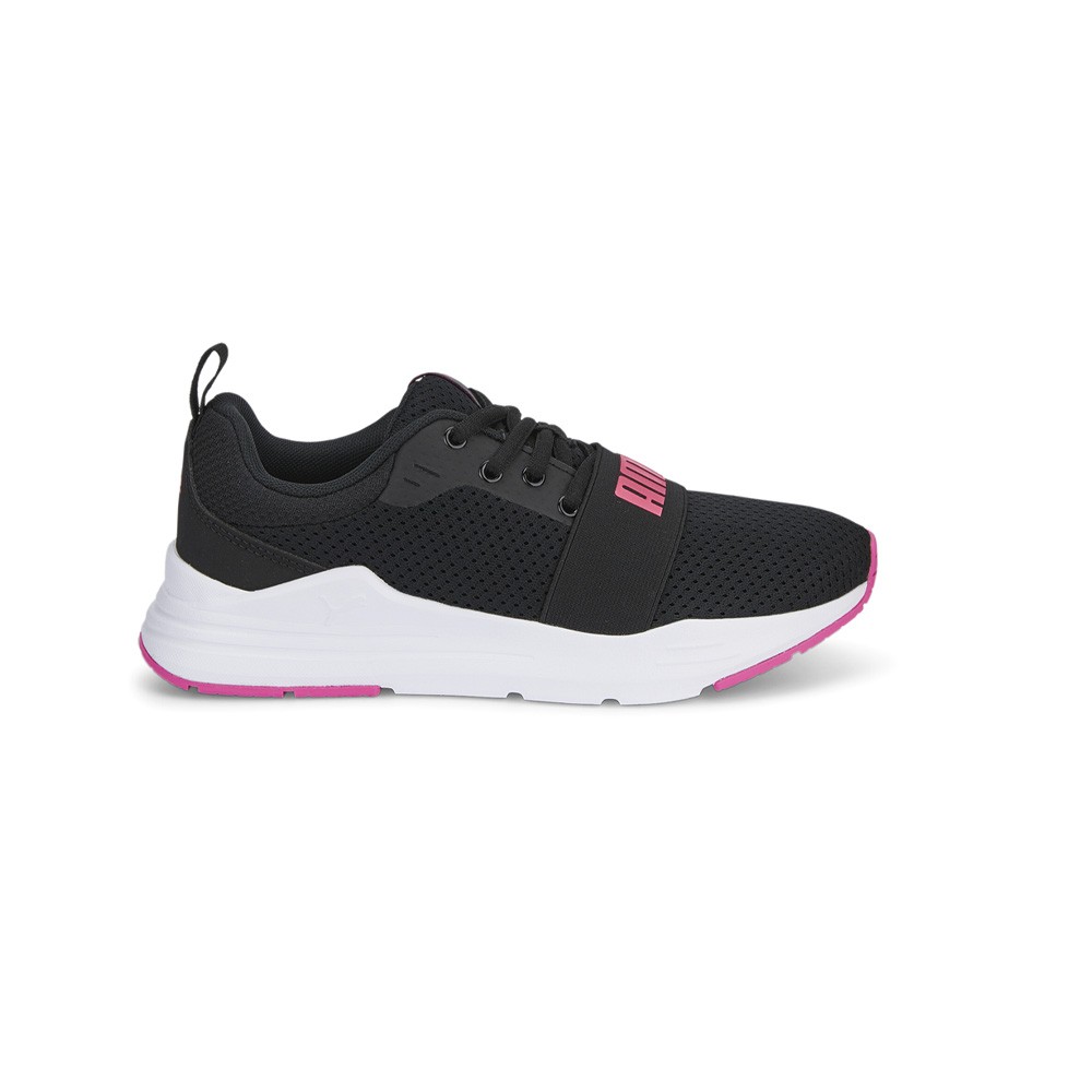 PUMA Wired Run Lace Up  Womens Black Sneakers Casual Shoes 37421420