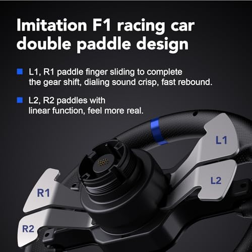 PXN V99 PC Racing Wheel  Real Force Feedback Steering Wheel with Pedals and Shifter  Detachable 270/900 Degree Race Steering Wheel Simulator for PC  Xbox One  Xbox Series X/S  PS4