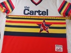 Camiseta de béisbol a rayas Hudson de Pablo Escobar El Cártel #49 para hombre, talla 4XL