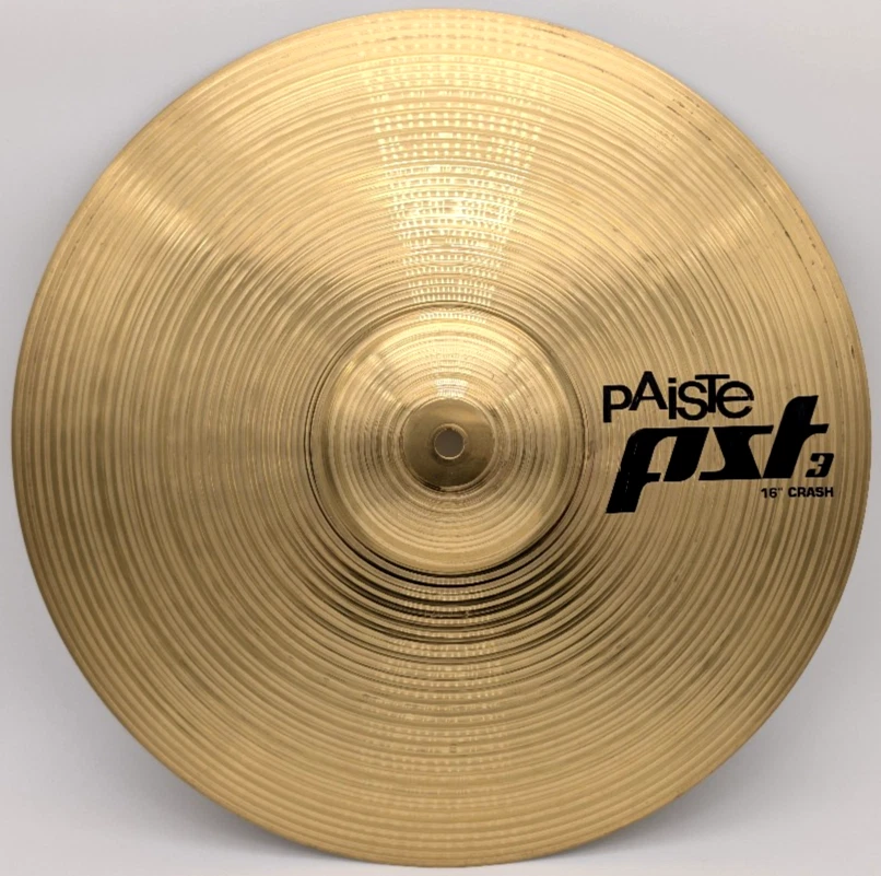 Paiste PST 3 16" Crash Cymbal Made in Germany  Bright Cut Sound