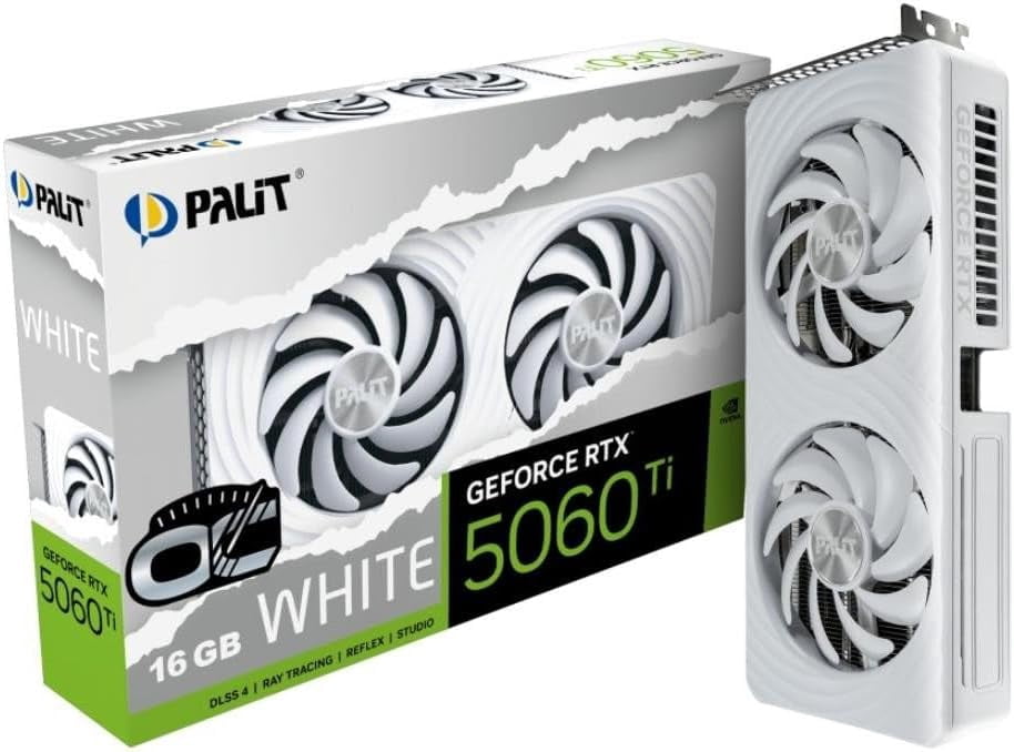 Palit RTX 5060 Ti White OC 16GB GDDR7 128 BIT Video Card