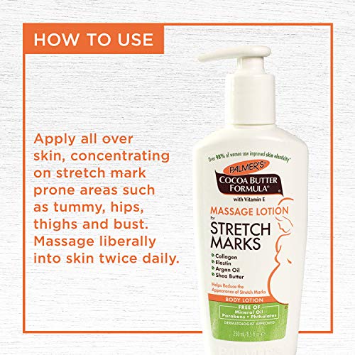 Palmers Cocoa Butter Formula Massage Lotion for Stretch Marks and Pregnancy Skin Care  6 5 Ounces  Pack of 3