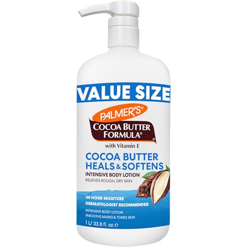 Palmers Cocoa Butter Formula Daily Skin Therapy Body Lotion  33 8 Oz Pump Bottle  Intensive Moisturizer for Dry and Eczema Prone Skin  Enriched with Vitamin E  Helps Provide 48 Hour Deep Hydration