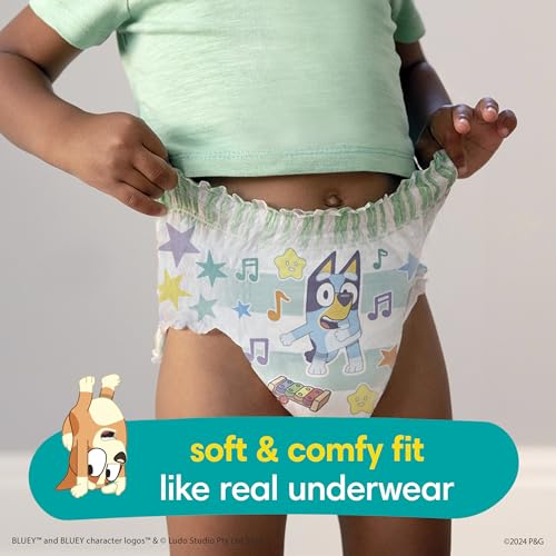 Pampers Training Pants   Easy Ups Boys & Girls Bluey   Size 6T 7T  13 Count  Childrens Potty Underwear