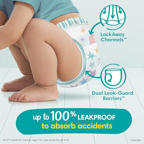 Pampers Training Pants   Easy Ups Boys & Girls Bluey   Size 6T 7T  13 Count  Childrens Potty Underwear