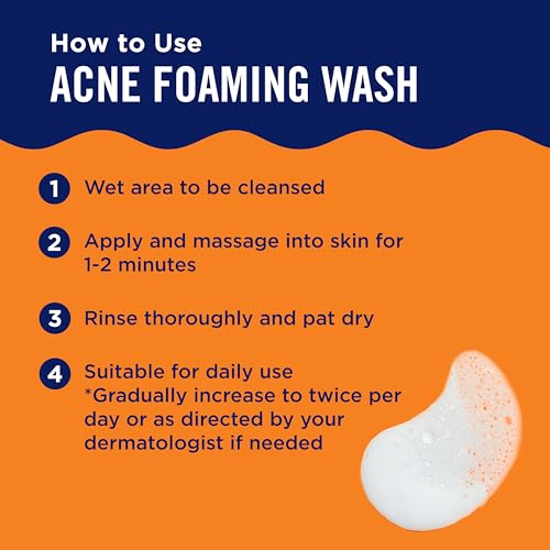 PanOxyl Jabón Espumoso para el Acné con Peróxido de Benzoilo 10% de Fuerza Máxima Antimicrobiana, 5.5 Onzas Líquidas (Paquete de 1)