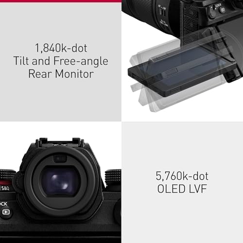 Panasonic LUMIX S1RII Full Frame Mirrorless Digital Camera  Hybrid Model Featuring a 44 3MP Full Frame Sensor and LUMIXs First Ever 8K Digital Camera Video Recording   DC S1RM2