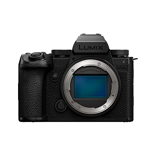 Panasonic LUMIX S5IIX Mirrorless Camera  24 2MP Full Frame with Phase Hybrid AF  New Active I S  Technology  5 8K Pro Res  RAW Over HDMI  IP Streaming   DC S5M2XBODY Black