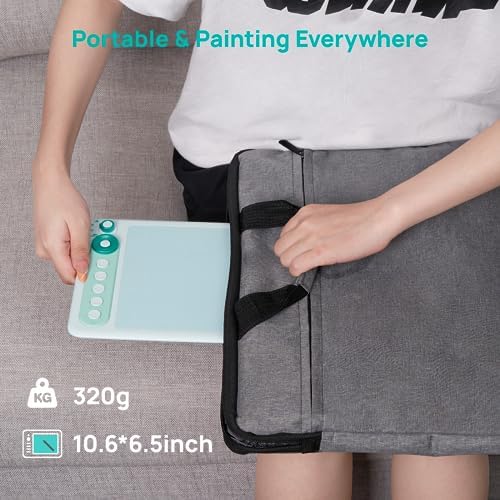 Parblo Intangbo X7 Drawing Tablet 7x4 inch Graphics Tablets Digital Drawing Tablet with Mode Switch 6 Customized Keys Battery Free Stylus S01 for Digital Art Design Work with Window/Mac Android