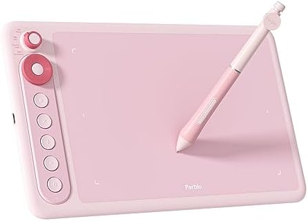 Parblo Intangbo X7 Drawing Tablet 7x4 inch Graphics Tablets Digital Drawing Tablet with Mode Switch 6 Customized Keys Battery Free Stylus S01 for Digital Art Design Work with Window/Mac Android