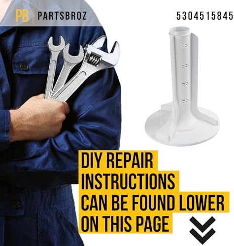 PartsBroz 5304515845 Agitator   Compatible with Frigidaire Kenmore Washer Dryer Combo   Replaces AP6783451 PS12585128 Ultra Durable Replacement Repair Parts Heavy Duty Quick DIY Fix