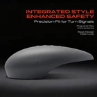 Passenger Mirror Cover Cap Primed Gray for Ford Fiesta 2011 2019 w/ Signal Lamp