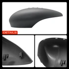 Passenger Mirror Cover Cap Primed Gray for Ford Fiesta 2011 2019 w/ Signal Lamp