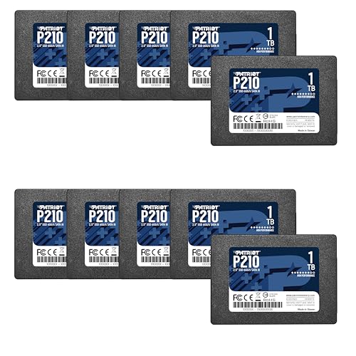 Patriot Memory P210 SATA 3 1TB SSD 2 5 Inch Internal Solid State Drive Retail Packaged 10 Pack   P210S1TB2510