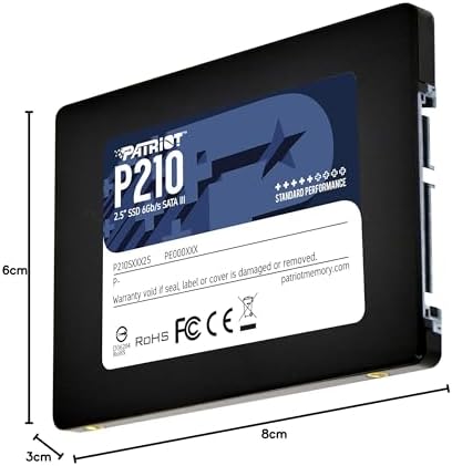 Patriot Memory P210 SATA 3 256GB SSD 2 5 Inch Internal Solid State Drive 10 Pack  Lot of 10   P210S256G2510