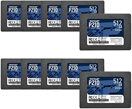 Patriot Memory P210 SATA 3 256GB SSD 2 5 Inch Internal Solid State Drive 10 Pack  Lot of 10   P210S256G2510