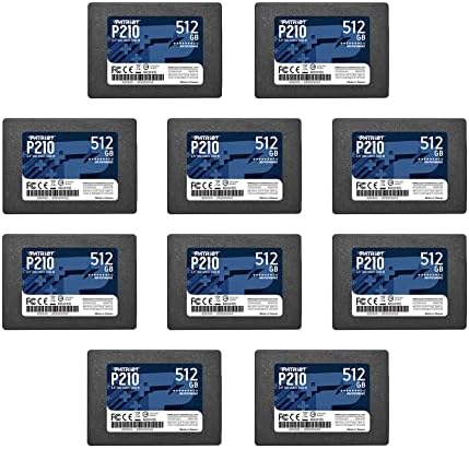 Patriot Memory P210 SATA 3 512GB SSD 2 5 Inch Internal Solid State Drive 10 Pack  Lot of 10   P210S512G2510