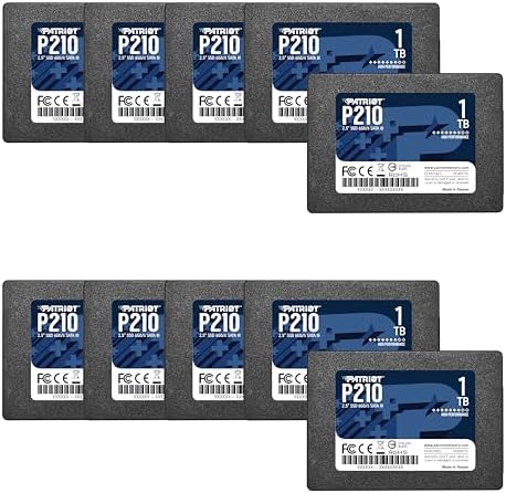 Patriot Memory P210 SATA 3 512GB SSD 2 5 Inch Internal Solid State Drive 10 Pack  Lot of 10   P210S512G2510