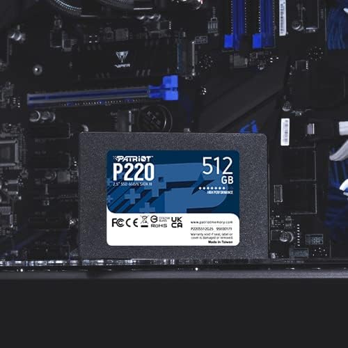 Patriot Memory P220 256GB Internal SSD   SATA 3 2 5   Solid State Drive Retail 10 Pack   P220S256G2510