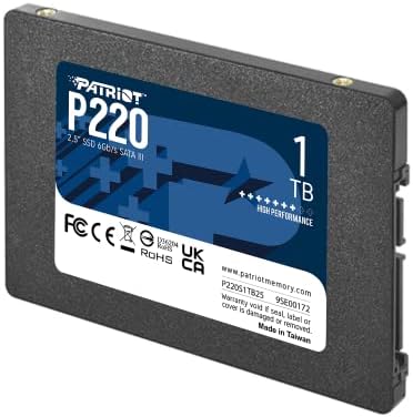 Patriot Memory P220 256GB Internal SSD   SATA 3 2 5   Solid State Drive Retail 10 Pack   P220S256G2510