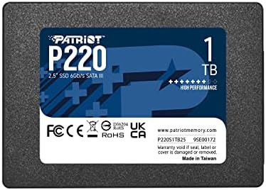 Patriot Memory P220 256GB Internal SSD   SATA 3 2 5   Solid State Drive Retail 10 Pack   P220S256G2510
