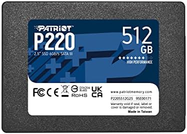 Patriot Memory P220 256GB Internal SSD   SATA 3 2 5   Solid State Drive Retail 10 Pack   P220S256G2510