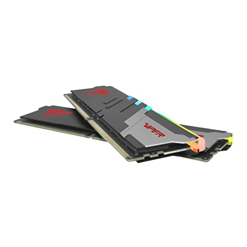 Patriot Memory Viper Venom RGB DDR5 RAM 32GB  2X16GB  6000MHz CL30 1 35v UDIMM Desktop Gaming Memory Kit Compatible with Intel XMP/AMD Expo   PVVR532G600C30K