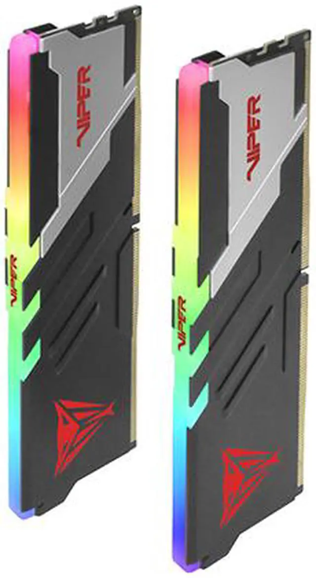 Patriot Memory Viper Venom RGB DDR5 RAM 32GB  2X16GB  6000MT/s CL30 UDIMM Desktop Gaming Memory Kit   PVVR532G600C30K