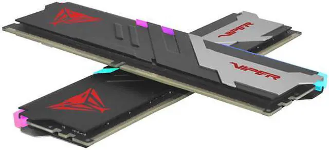 Patriot Memory Viper Venom RGB DDR5 RAM 32GB  2X16GB  6000MT/s CL30 UDIMM Desktop Gaming Memory Kit   PVVR532G600C30K