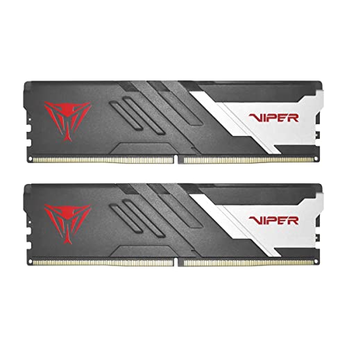 Patriot Memory Viper Venom DDR5 RAM 32GB  2X16GB  6000MHz CL30 1 35v UDIMM Desktop Gaming Memory Kit Compatible with Intel XMP/AMD Expo   PVV532G600C30K