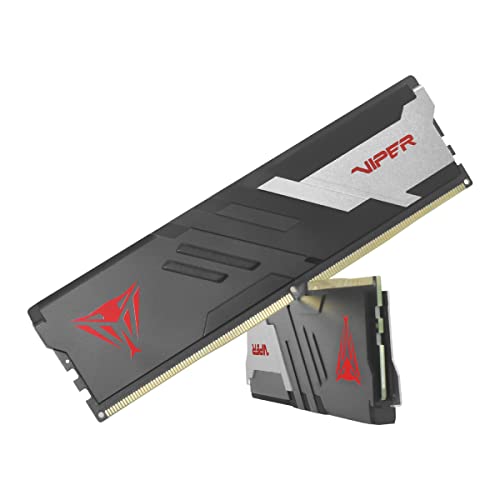 Patriot Memory Viper Venom DDR5 RAM 32GB  2X16GB  6000MHz CL30 1 35v UDIMM Desktop Gaming Memory Kit Compatible with Intel XMP/AMD Expo   PVV532G600C30K
