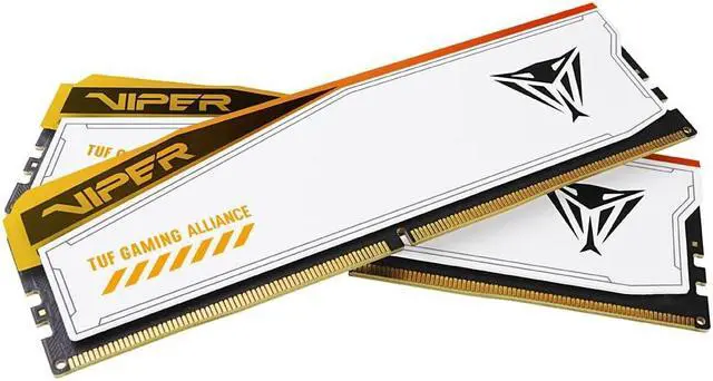 Patriot Memory Viper Elite 5 TUF Gaming RGB DDR5 RAM 32GB  2X16GB  6600MT/s CL34 1 4v UDIMM Desktop Gaming Memory Kit Compatible with Intel XMP   PVER532G66C34KT