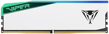 Patriot Memory Viper Elite 5 RGB DDR5 RAM 32GB  2X16GB  6000MT/s CL30 1 35v UDIMM Desktop Gaming Memory Kit Compatible with Intel XMP/AMD Expo   PVER532G60C30KW