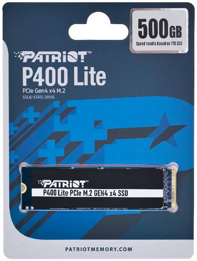 Patriot P400 Lite M 2 PCIe Gen 4 x4 500GB SSD  Solid State Drive   P400LP500GM28H Up to 3 500MB/s