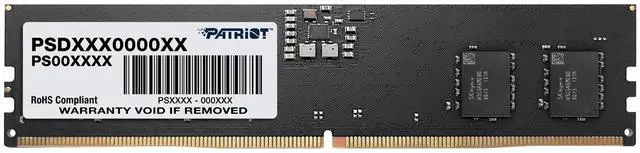 Patriot Signature Line 32GB 288 Pin PC RAM DDR5 4800  PC5 38400  Desktop Memory Model PSD532G48002