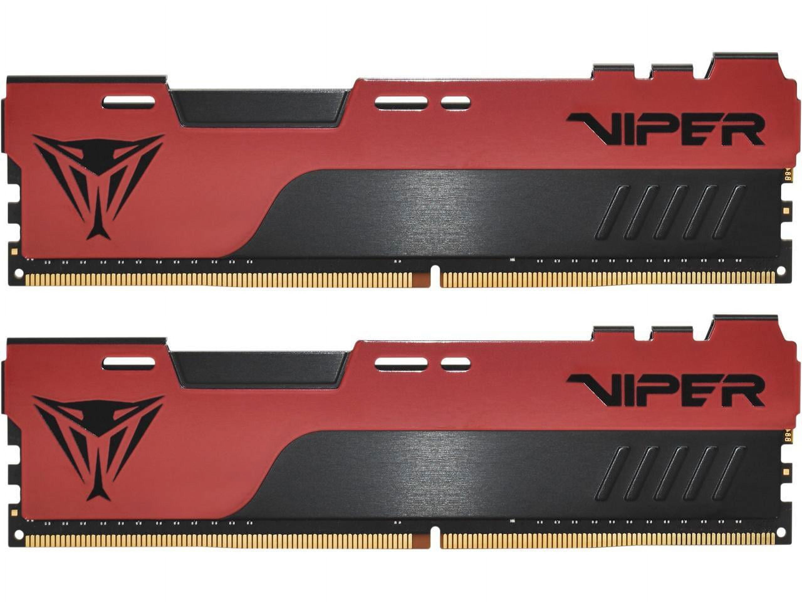 Viper Elite II - DDR4 - kit - 32 GB: 2 x 16 GB - DIMM 288-pin - 3600 MHz / PC4-28800 - CL20 - 1,35 V - sin Tamponar - non-ECC - Rojo, Negro