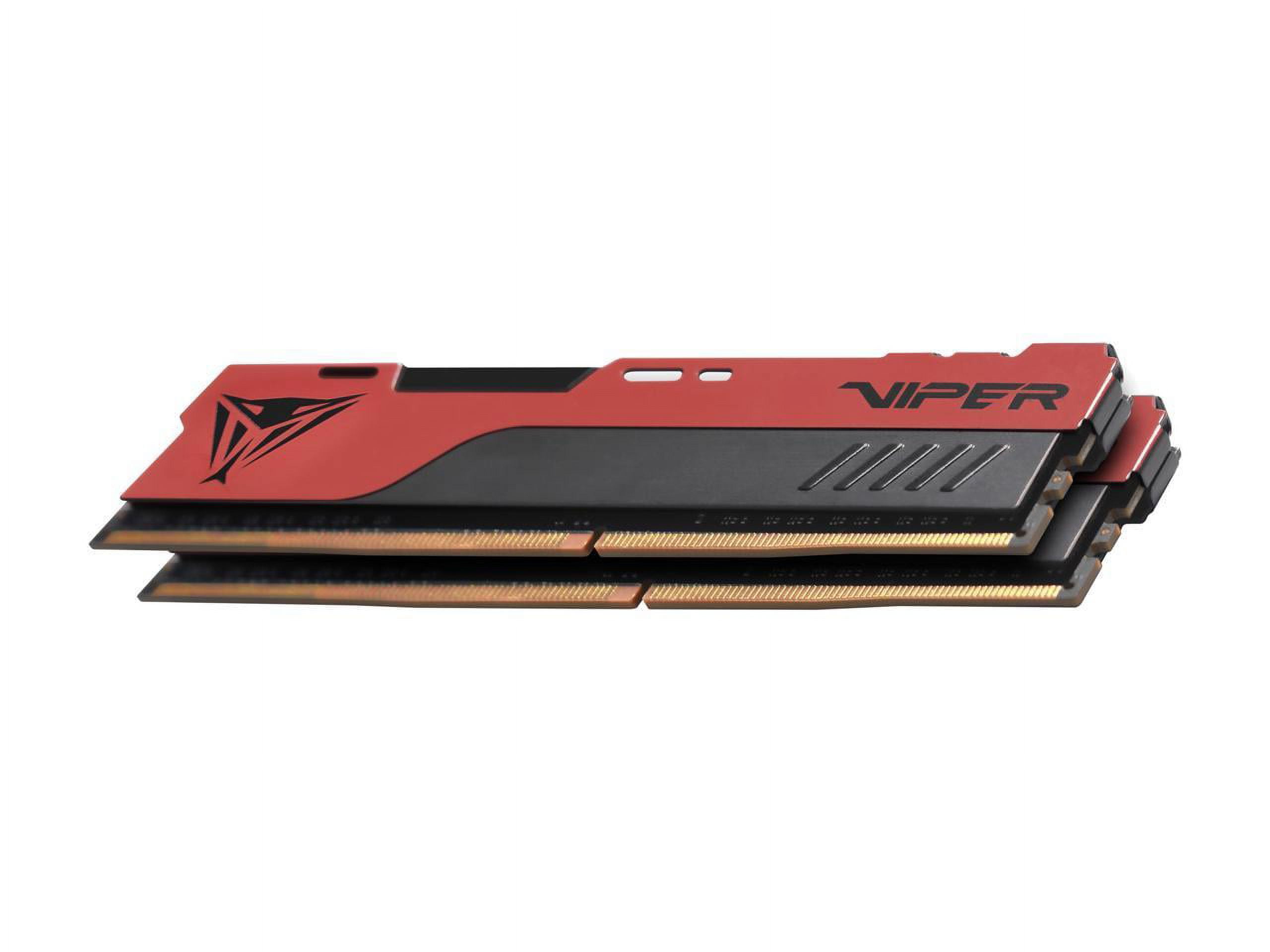 Viper Elite II - DDR4 - kit - 32 GB: 2 x 16 GB - DIMM 288-pin - 3600 MHz / PC4-28800 - CL20 - 1,35 V - sin Tamponar - non-ECC - Rojo, Negro