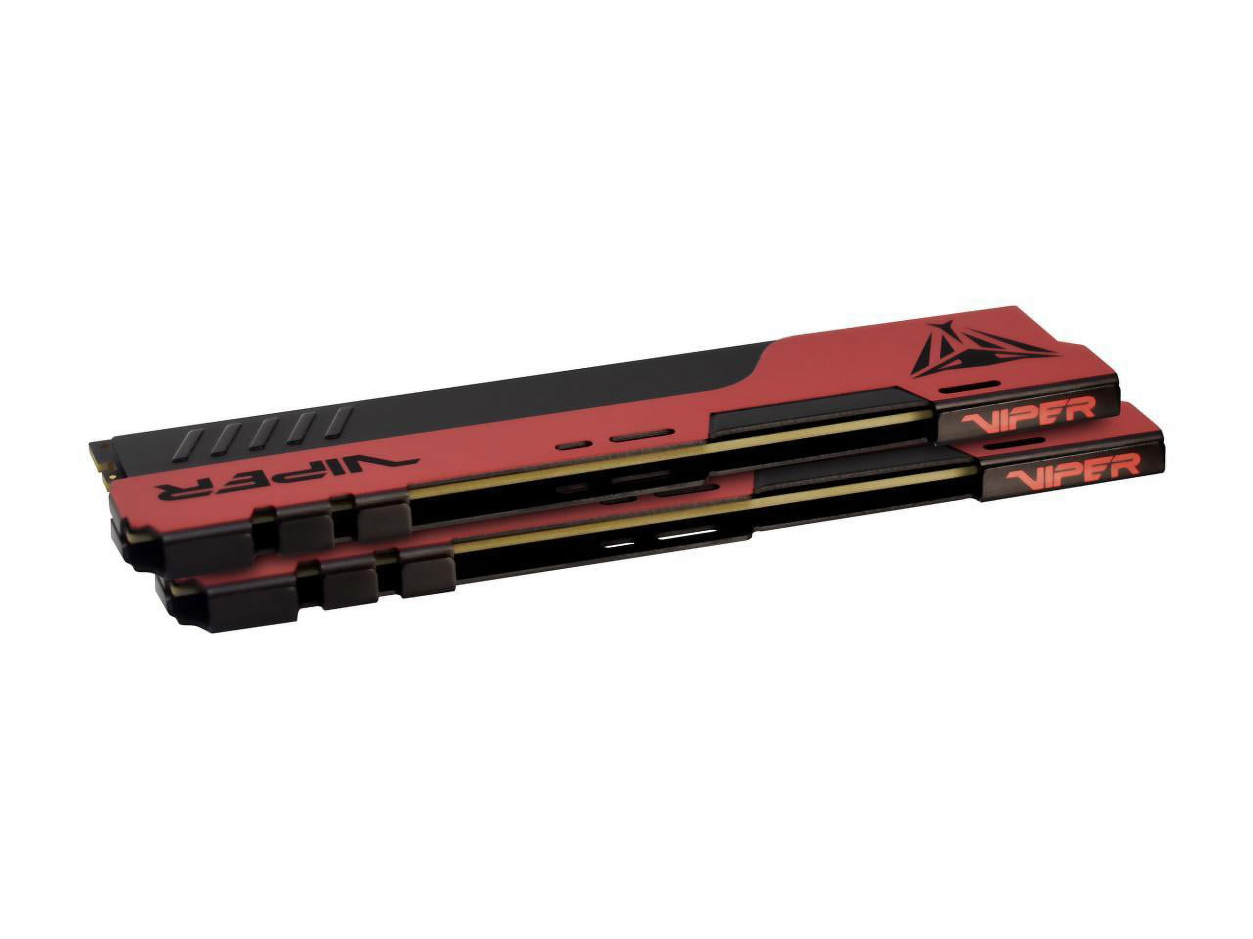 Viper Elite II - DDR4 - kit - 32 GB: 2 x 16 GB - DIMM 288-pin - 3600 MHz / PC4-28800 - CL20 - 1,35 V - sin Tamponar - non-ECC - Rojo, Negro