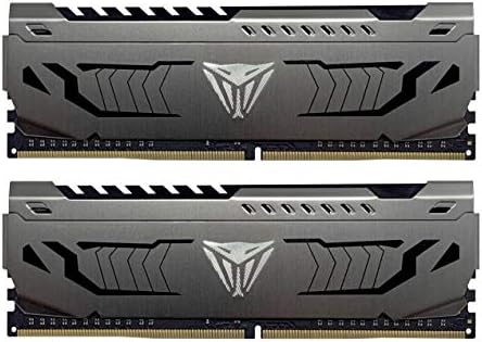 Patriot Viper Steel DDR4 RAM 32GB  2X16GB  3200MHz CL16 1 35v UDIMM Desktop Gaming Memory Kit Compatible with XMP   PVS432G320C6K