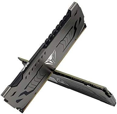 Patriot Viper Steel DDR4 RAM 32GB  2X16GB  3200MHz CL16 1 35v UDIMM Desktop Gaming Memory Kit Compatible with XMP   PVS432G320C6K