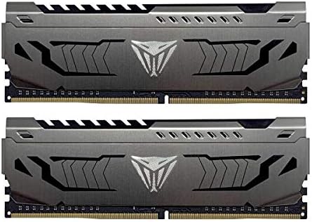Patriot Viper Steel DDR4 RAM 32GB  2X16GB  3200MHz CL16 1 35v UDIMM Desktop Gaming Memory Kit Compatible with XMP   PVS432G320C6K