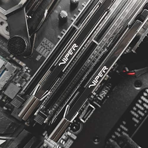 Patriot Viper Steel DDR4 RAM 32GB  2X16GB  3200MHz CL16 1 35v UDIMM Desktop Gaming Memory Kit Compatible with XMP   PVS432G320C6K