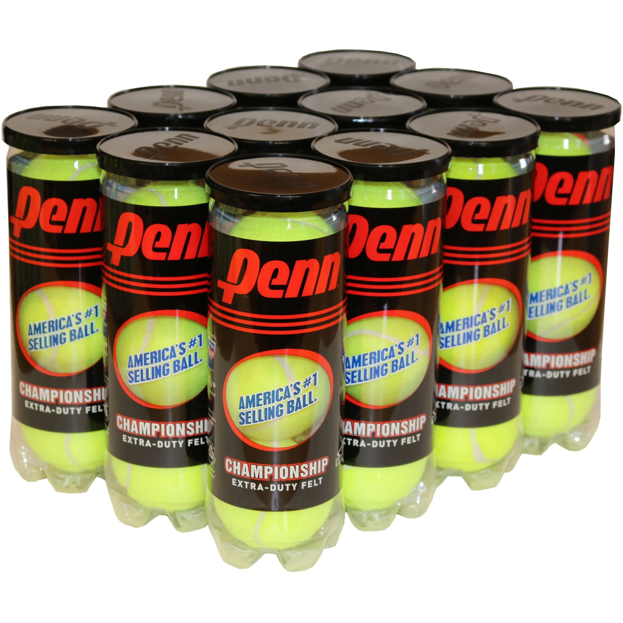 Penn Championship Extra Duty Tennis Balls  12 Cans  36 Balls