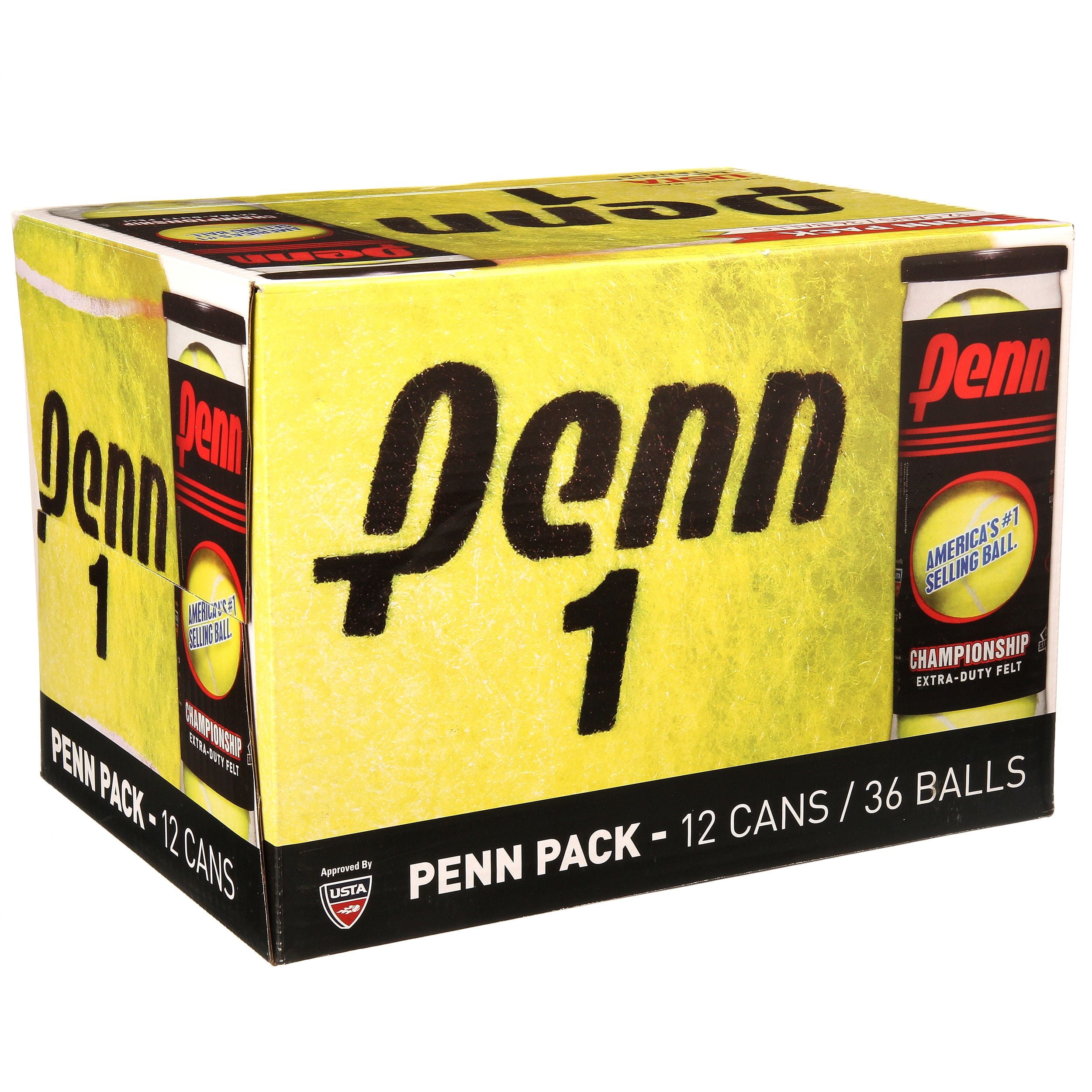 Penn Championship Extra Duty Tennis Balls  12 Cans  36 Balls