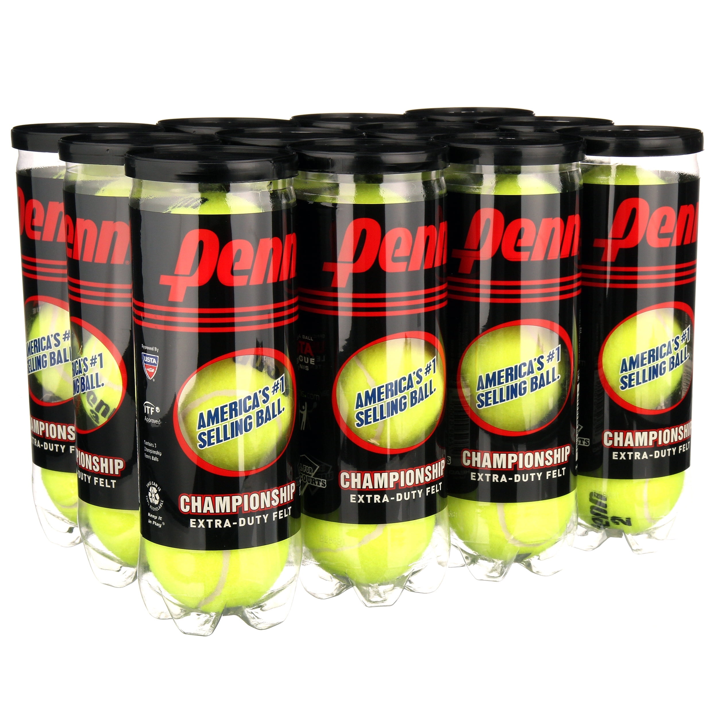 Penn Championship Extra Duty Tennis Balls  12 Cans  36 Balls