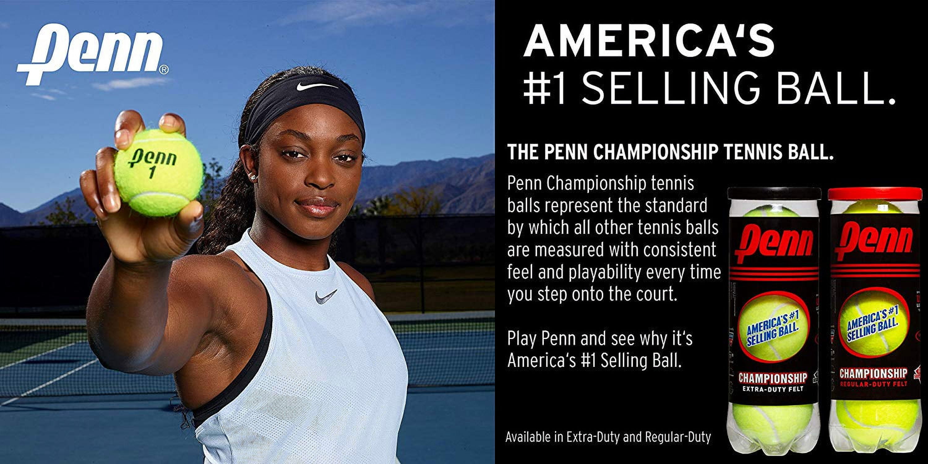 Penn Championship Extra Duty Tennis Balls  12 Cans  36 Balls