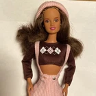 Perfect Pink Teresa Barbie Doll 1997 Mattel 19668 Corduroy Pants Hat
